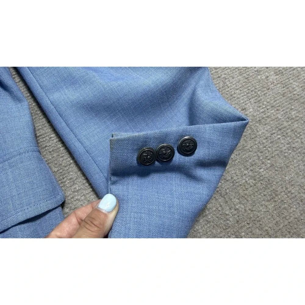 Vintage Jack Nicklaus Golden Bear Blazer Mens 44 Blue Sport‎ Coat Jacket 70s